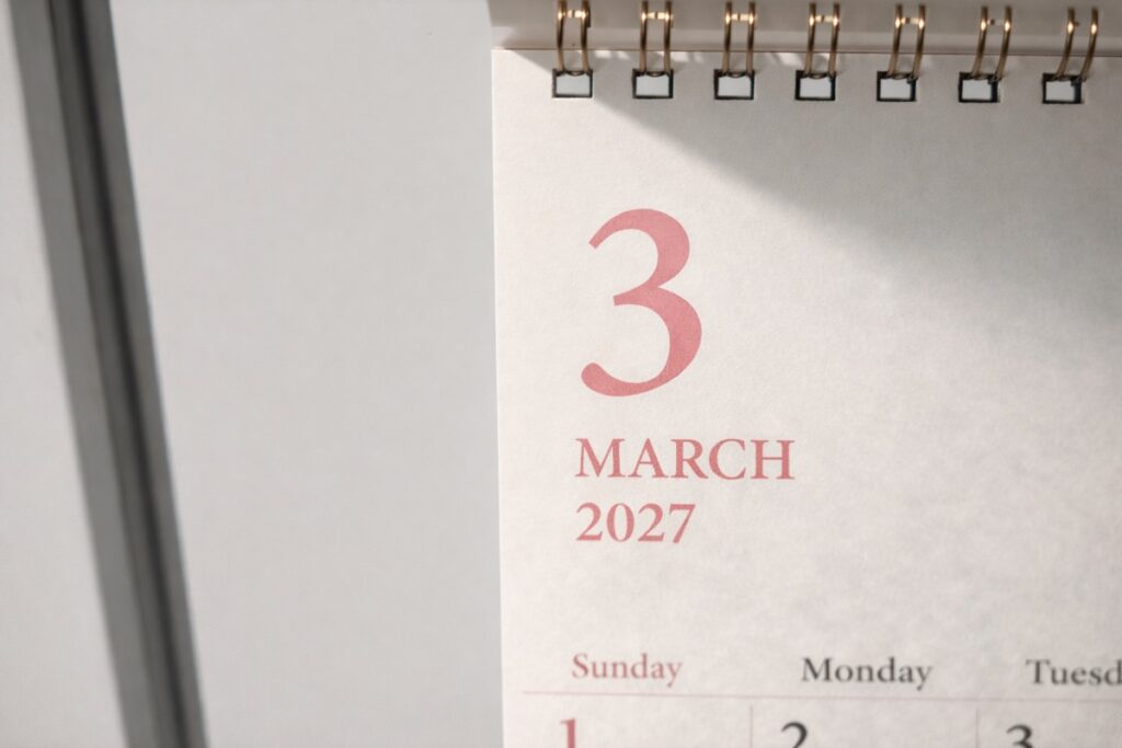 3月のカレンダー
